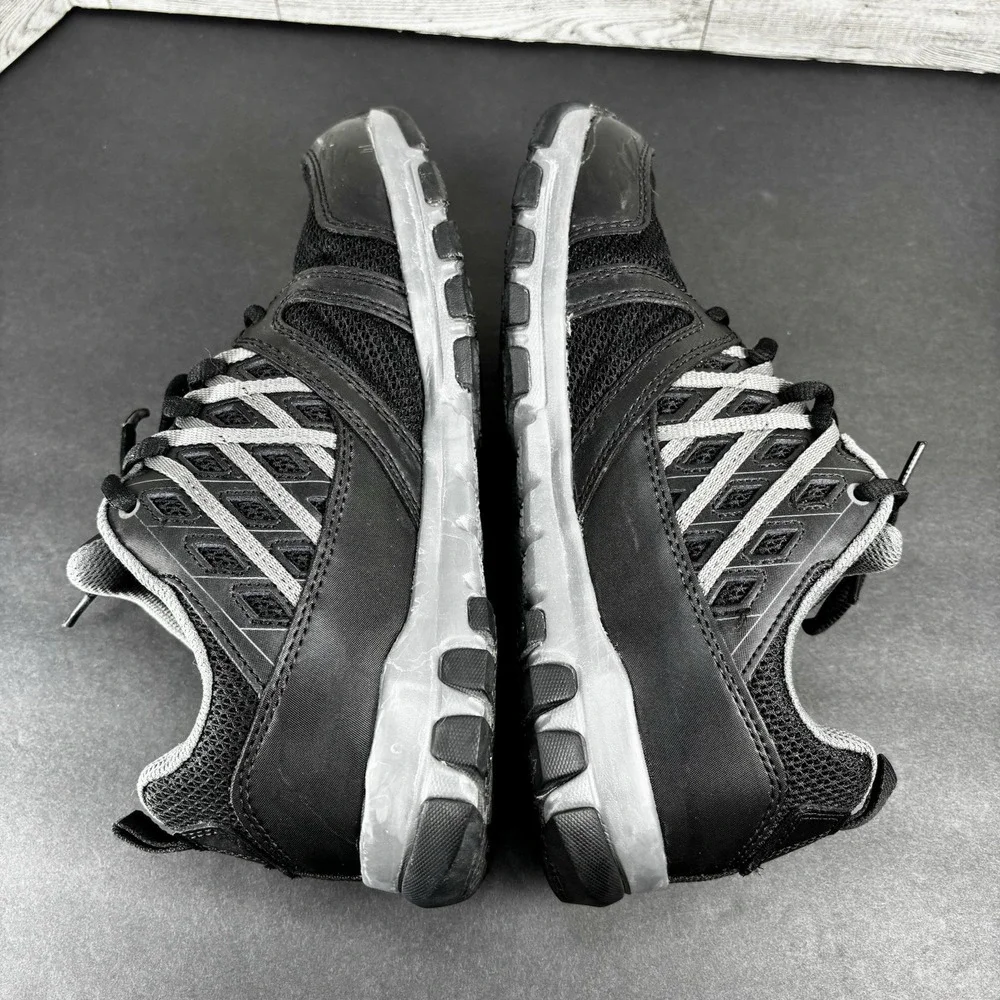 REEBOK SUBLITE WORK‎ MEN'S ATHLETIC WORK SHOE BLACK WITH GREY TRIM BOOTS RB4015